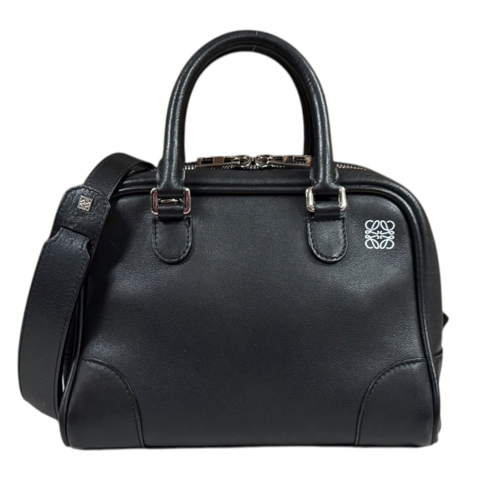 LOEWE  ロエベ  アマゾナ スモール ブラック Small Amazona 180 bag in soft calfskin Black - LOEWE USA Official