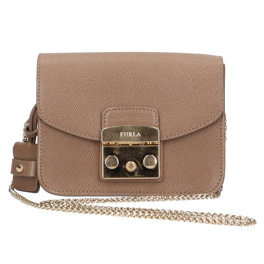 フルラ Furla メトロポリス ショルダーバッグ レザー ブラウン