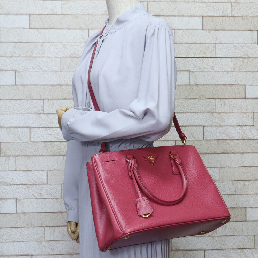 プラダ PRADA ガレリア サフィアーノ ショルダーバッグ レザー