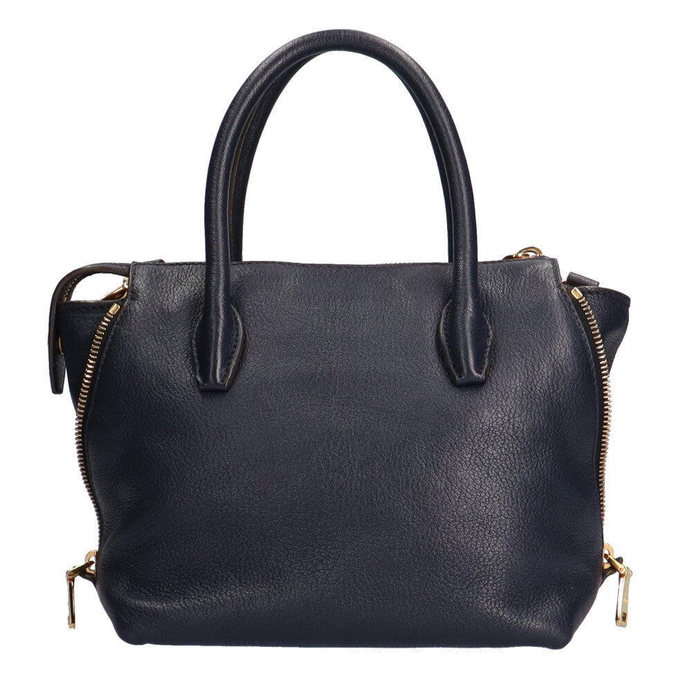 Miu Miu shoulder bag, leather, navy, women's, pre-owned – 【公式