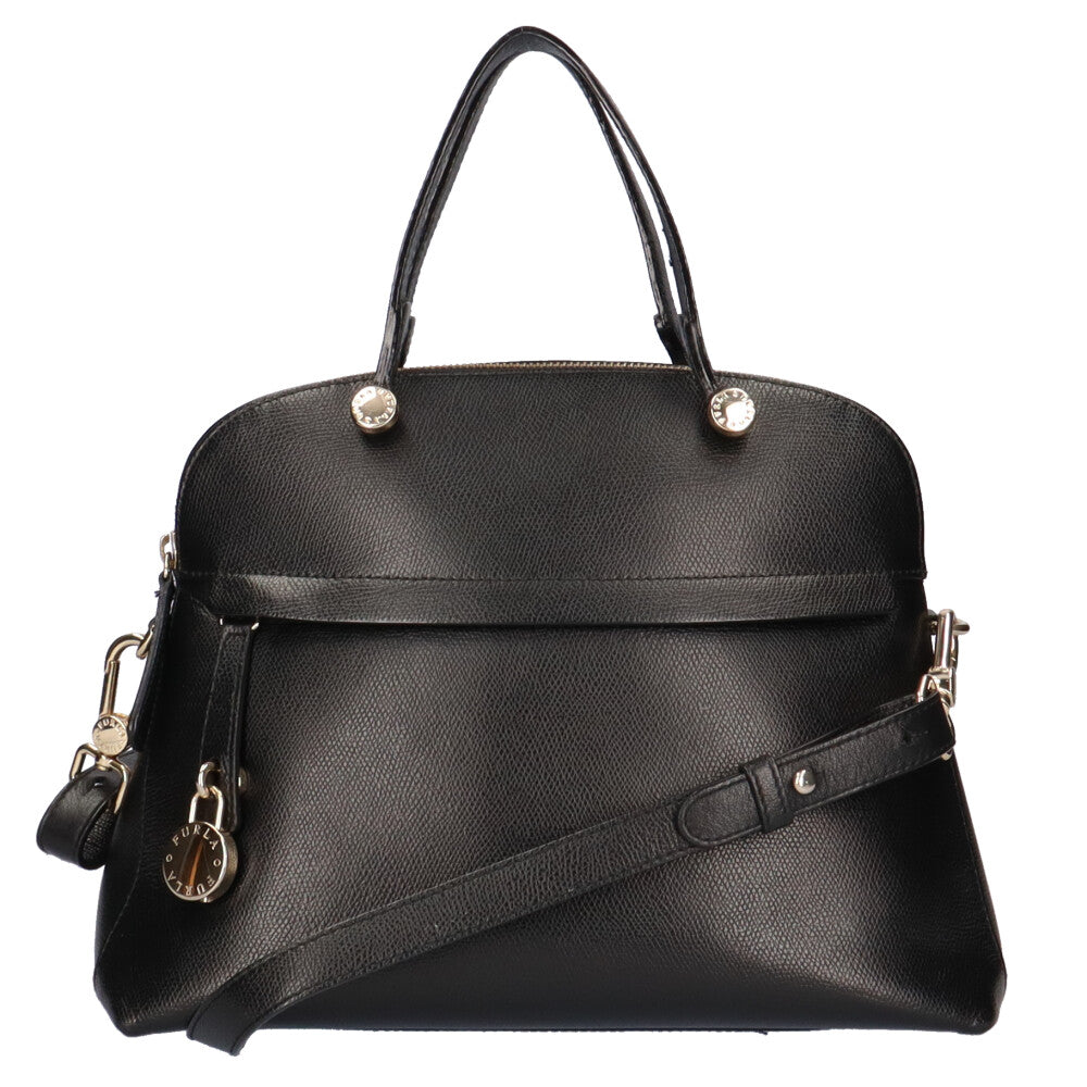 FURLA フルラ パイパー M ブラック ハンドバッグ 2way フルラ Furla M パイパー ショルダーバッグ レザー ブラック