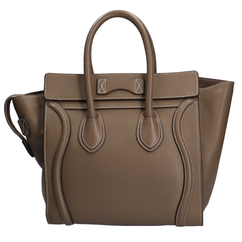 セリーヌ CELINE マイクロ ラゲージ ハンドバッグ カーフ スリ