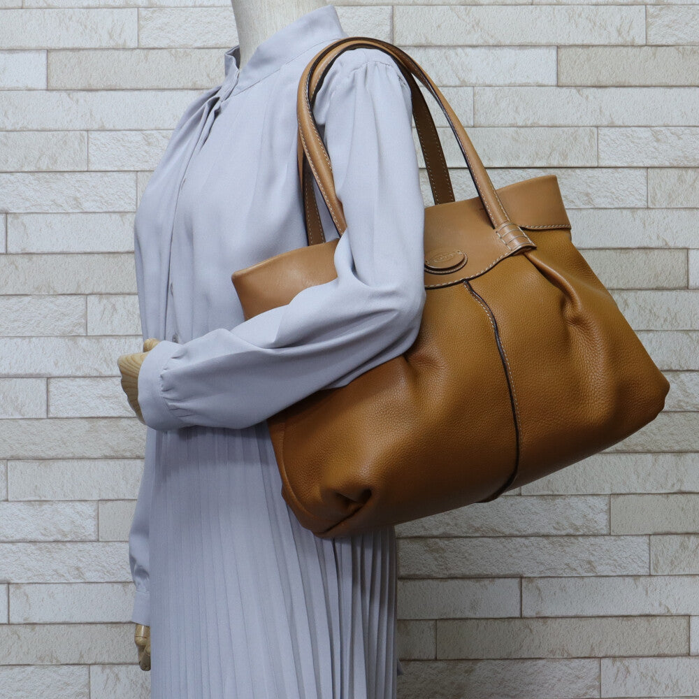 TOD'S Tote Bag Leather Brown Women's Used – 【公式】リサイクル