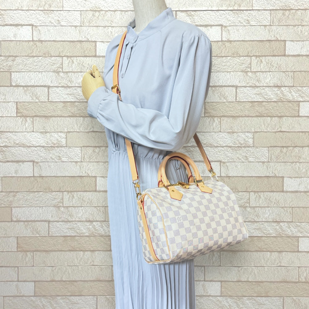 LOUIS VUITTON Louis Vuitton Speedy Band Riere 25 Damier Ezur