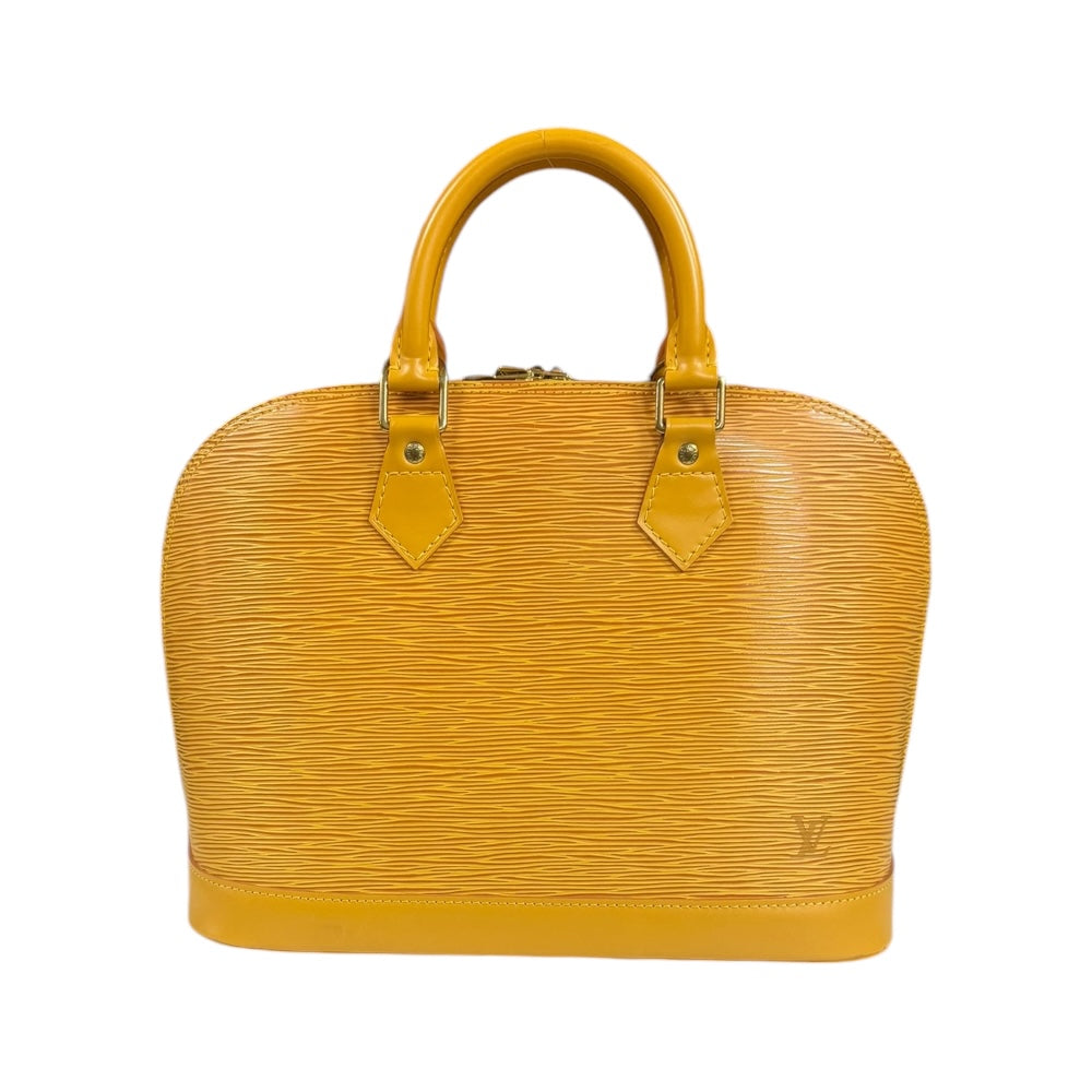 ルイヴィトン　エピ　アルマ　イエロー　ハンドバッグ LOUIS VUITTON Louis Vuitton Alma Epi Handbag Epireather Yellow
