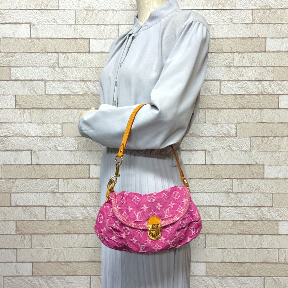 LOUIS VUITTON ルイヴィトン ミニプリーティ モノグラムデニム