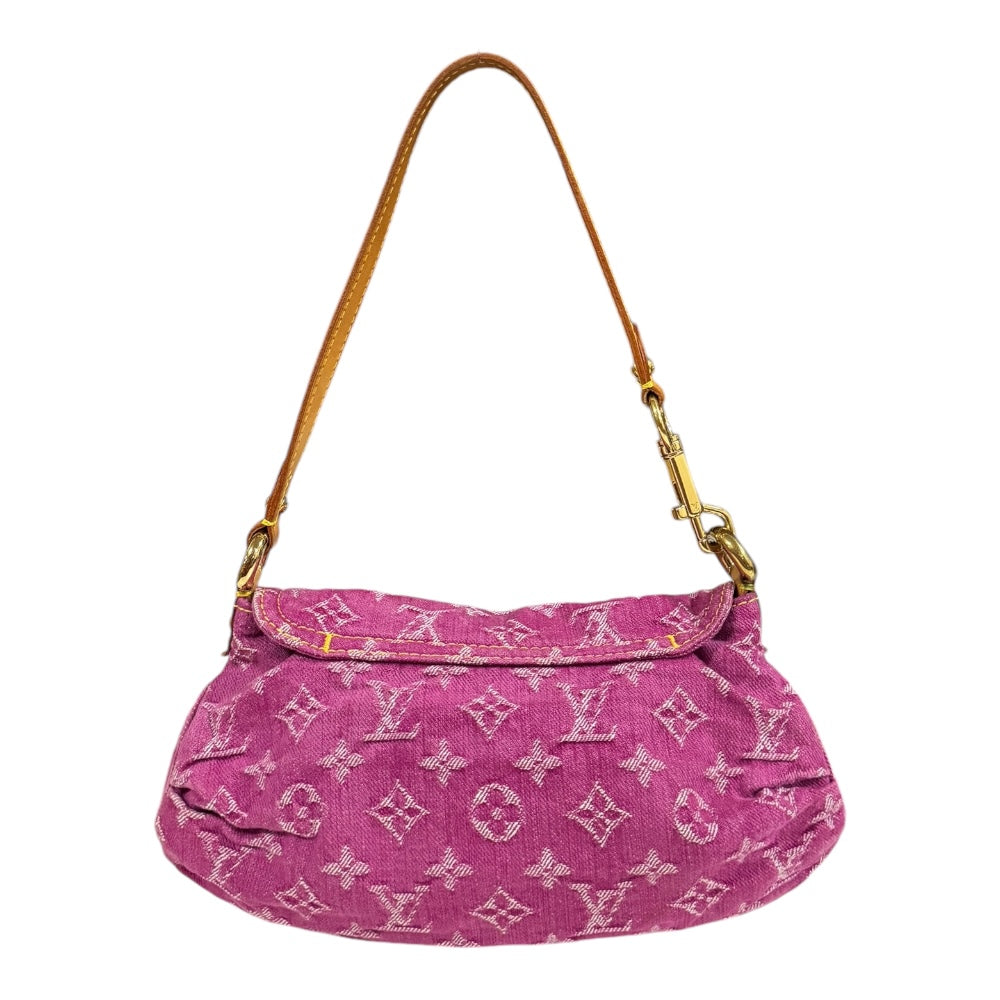 LOUIS VUITTON ルイヴィトン ミニプリーティ モノグラムデニム