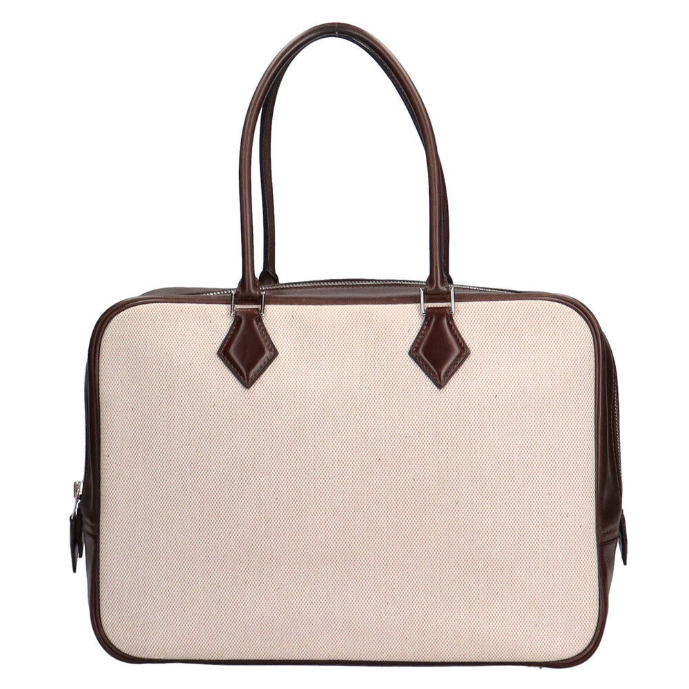 HERMES プリユム35 Hermes HERMES Plume 35 handbag, Evercalf, beige, women's, pre