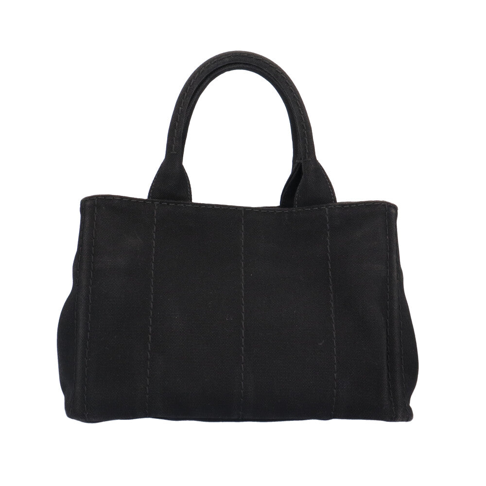 PRADA Prada Canapa Mini Shoulder Bag Canvas Black Women's Used [36