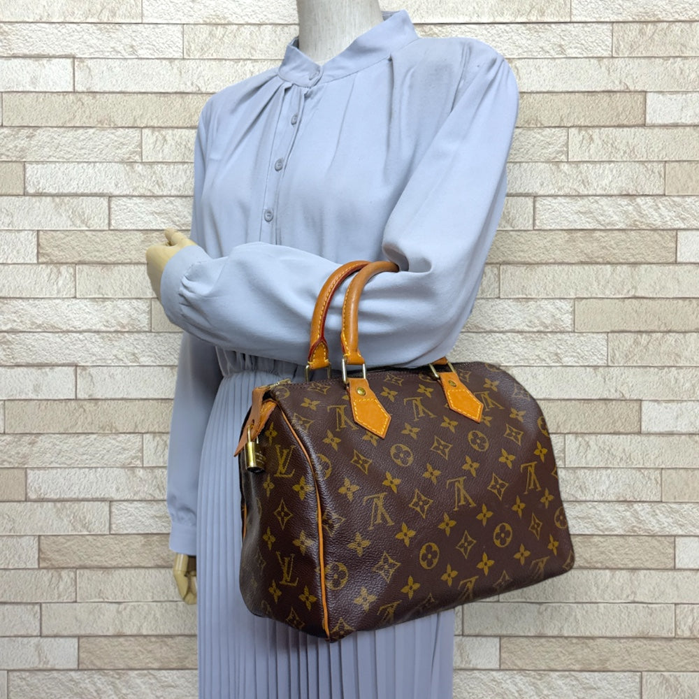 LOUIS VUITTON Louis Vuitton Speedy 25 Monogram Handbag Monogram