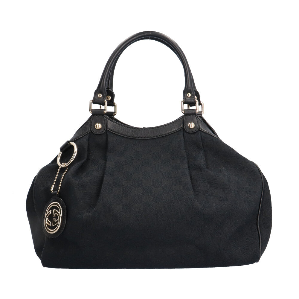 GUCCI グッチ スーキー ハンドバッグ GGキャンバス ブラック