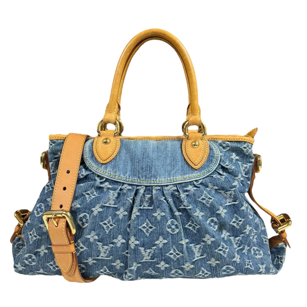 LOUIS VUITTON Louis Vuitton Neo Gavi GM Monogram Denim Shoulder