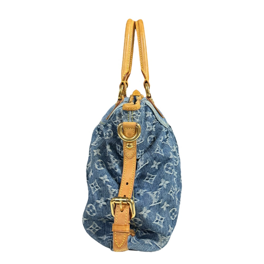 LOUIS VUITTON Louis Vuitton Neo Gavi GM Monogram Denim Shoulder