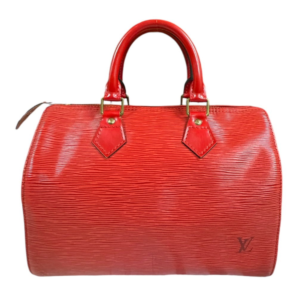 LOUIS VUITTON ルイヴィトン スピーディ25 エピ ハンドバッグ レッド