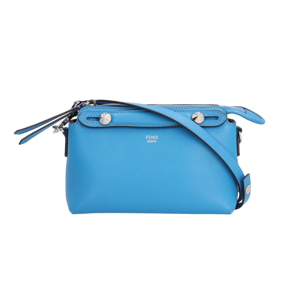 FENDI フェンディ バイザウェイミニ ショルダーバッグ レザー ブルー