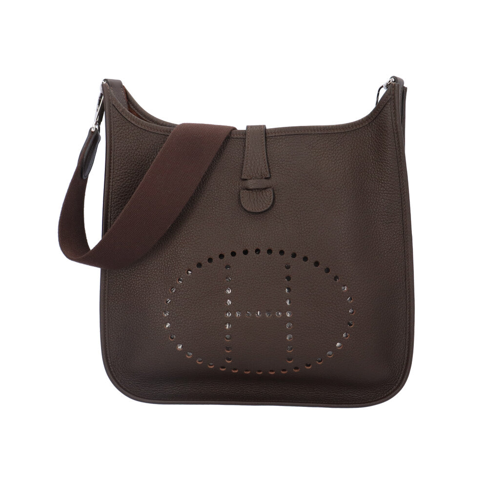 HERMES エルメス エブリンI GM ショルダーバッグ レザー ブラウン