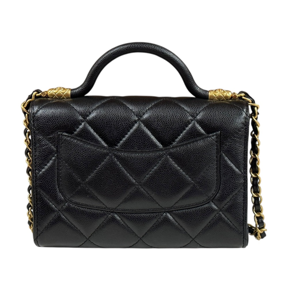 CHANEL シャネル ミニマトラッセ ショルダーバッグ キャビアスキン