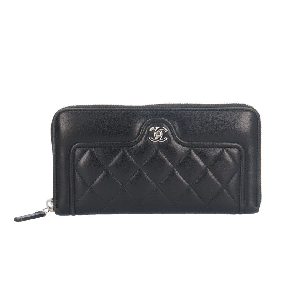 H*i様 CHANEL マトラッセ ラムスキン 長財布 CHANEL シャネル マトラッセ 長財布 ラムスキン レディース 中古