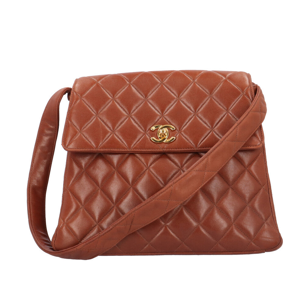 CHANEL シャネル マトラッセCCココマーク ショルダーバッグ ラムスキン