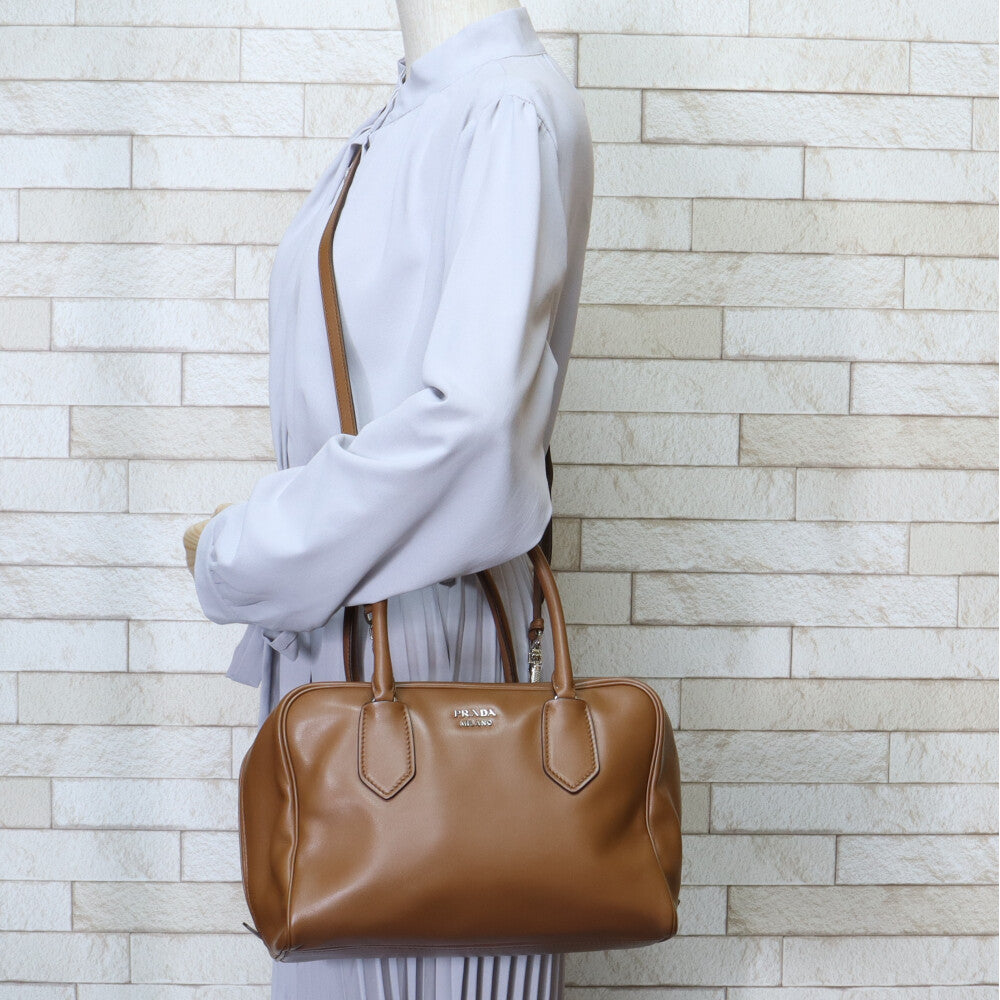 [美品]PRADA　レザーミニボストンバッグ　レザー 楽天市場】プラダ ミニボストン レザーの通販