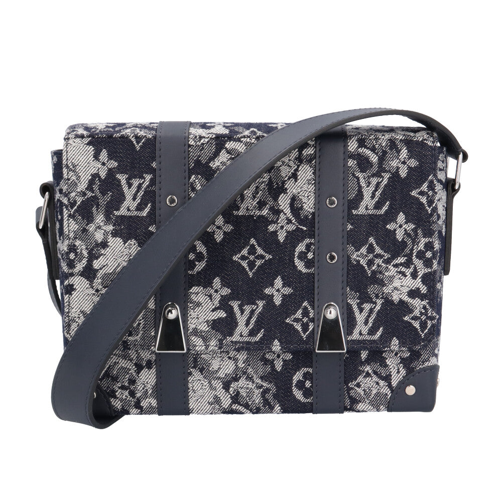 LOUIS VUITTON Louis Vuitton Trunk Messenger PM Monogram Tapestry