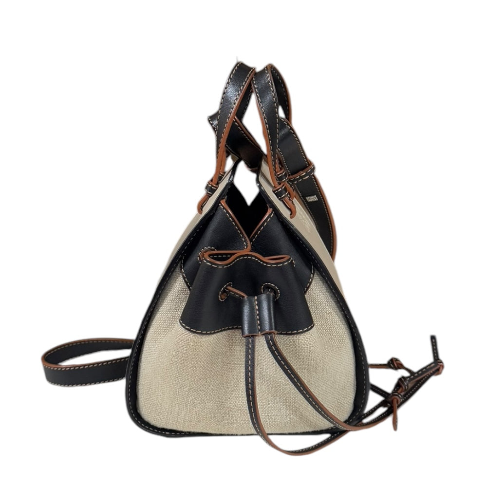 LOEWE ロエベ ハンモックミニ ショルダーバッグ レザー ベージュ