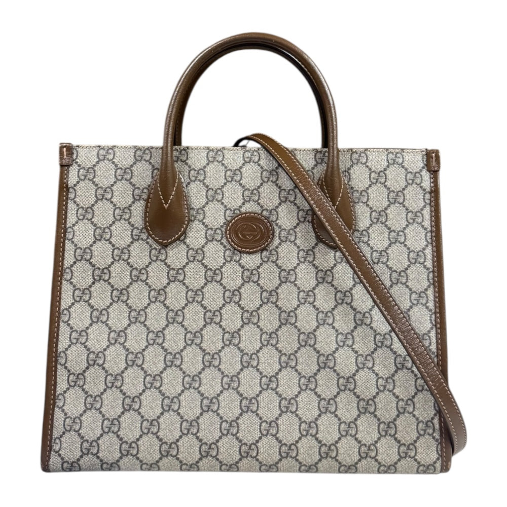 GUCCI GG Small Tote Bag GG Supreme Shoulder Bag GG Supreme Canvas