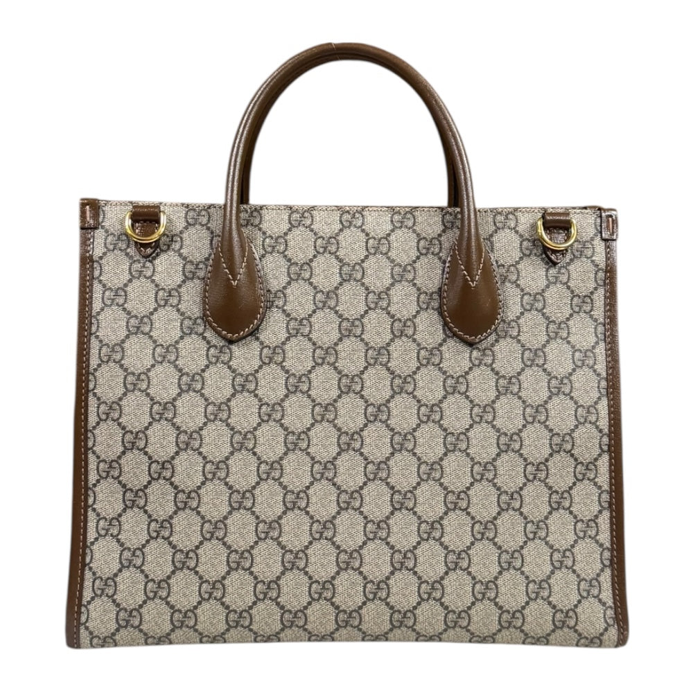 GUCCI GG Small Tote Bag GG Supreme Shoulder Bag GG Supreme Canvas