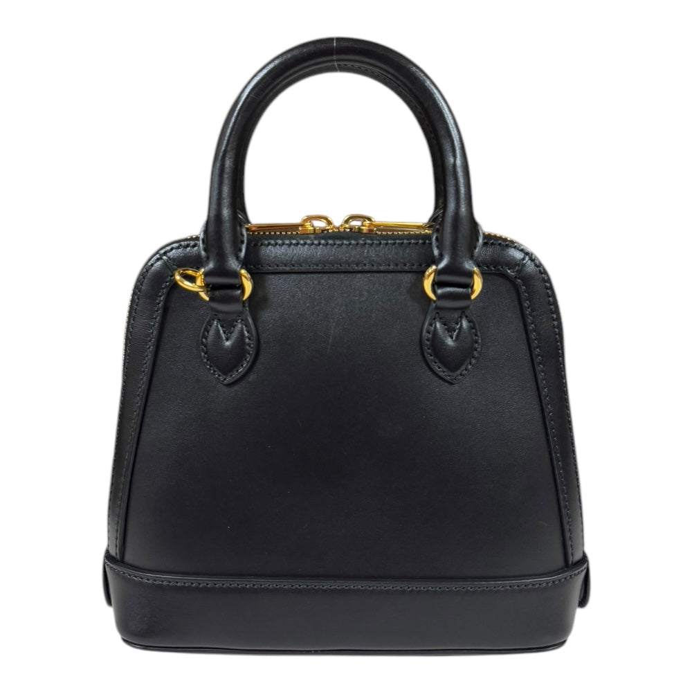 GUCCI Horsebit 1955 Shoulder Bag Leather Black Women's Used