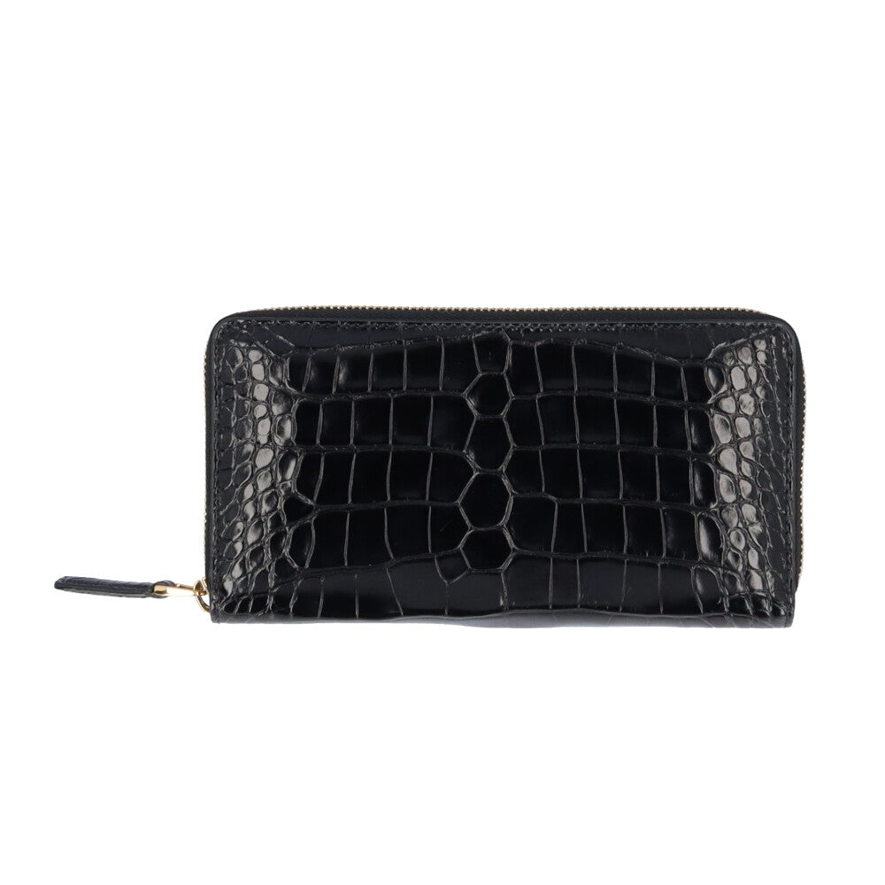 GUCCI Zip Around Wallet Long Wallet Crocodile Unisex Used – 【公式