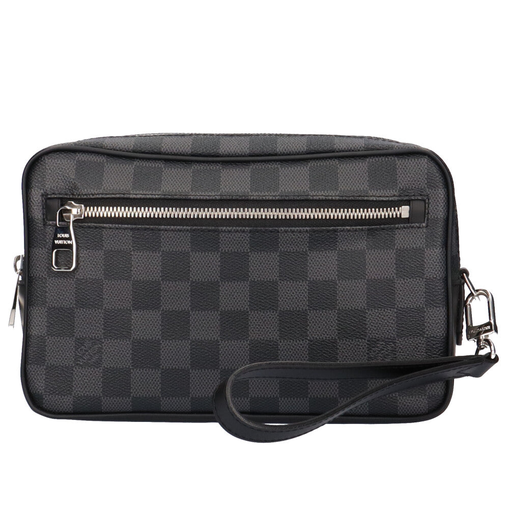 美品　ルイヴィトン　メンズダミエグラフィットキャンパスクラッチバック　箱あり ルイヴィトン LOUIS VUITTON ポシェット・カサイ ダミエグラフィット