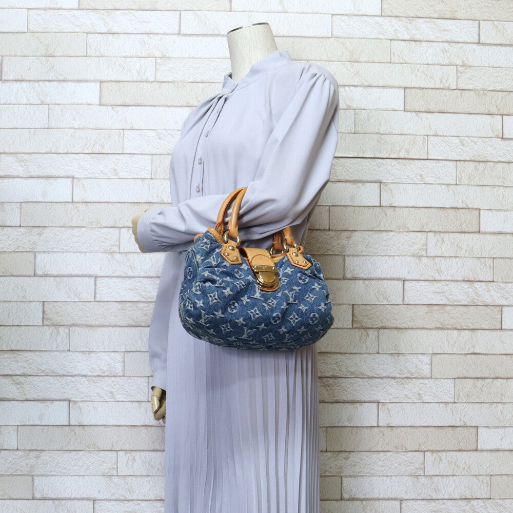 LOUIS VUITTON Louis Vuitton Pretty Monogram Denim Handbag Monogram 