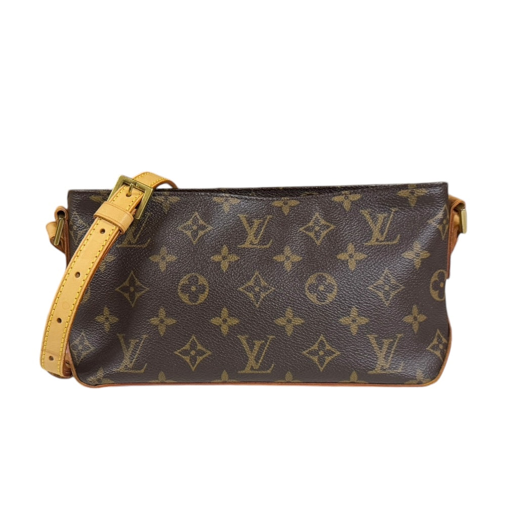 美品【LOUIS VUITTON】トロター　モノグラム　ショルダー　ヴィトン LOUIS VUITTON ルイヴィトン トロター モノグラム ショルダーバッグ