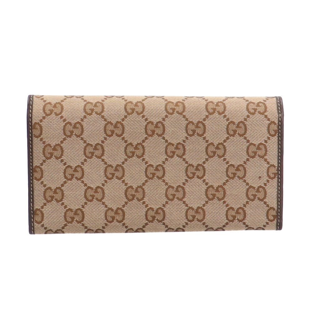 GUCCI グッチ ラブリーハート GGキャンパス 長財布 GGキャンバス