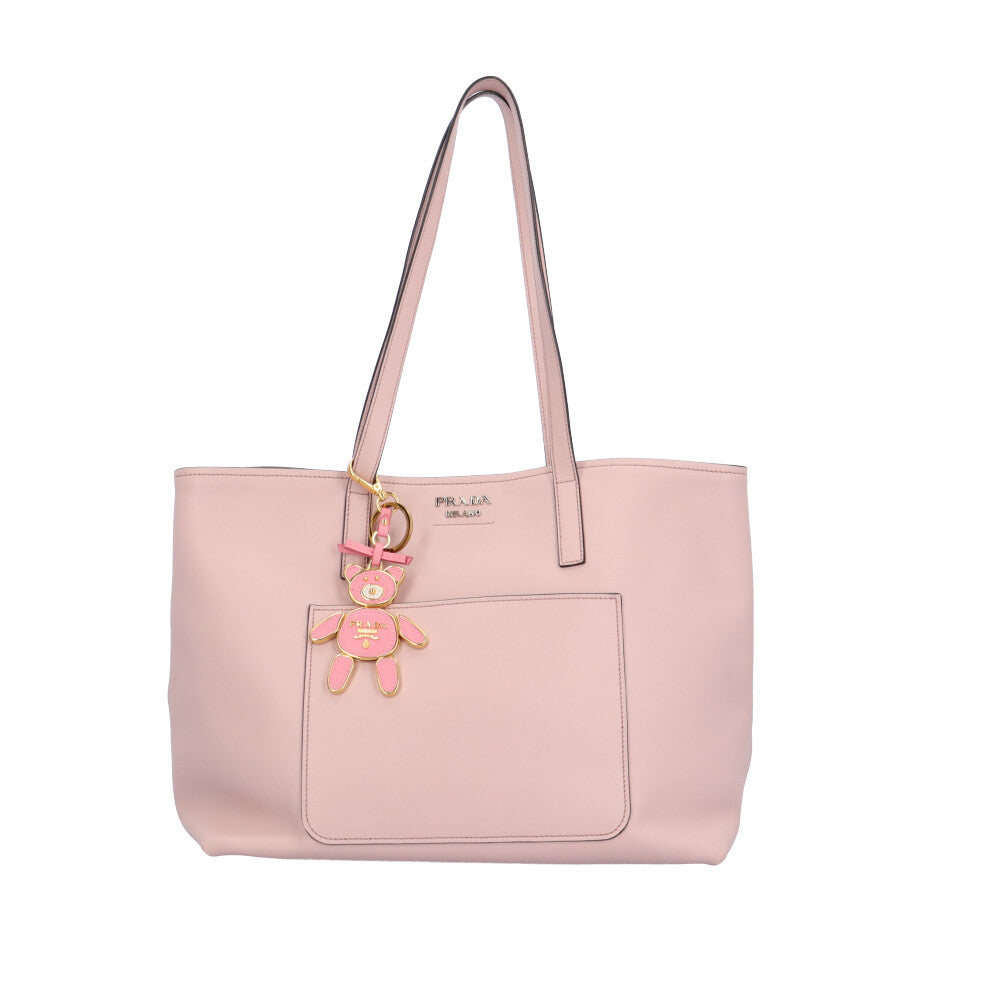 PRADA プラダ サフィアーノ キーホルダー レザー レディース 中古