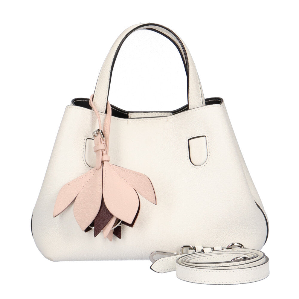 Diorレザーホワイトバック Christian Dior Blossom Shoulder Bag Leather White Women's Used