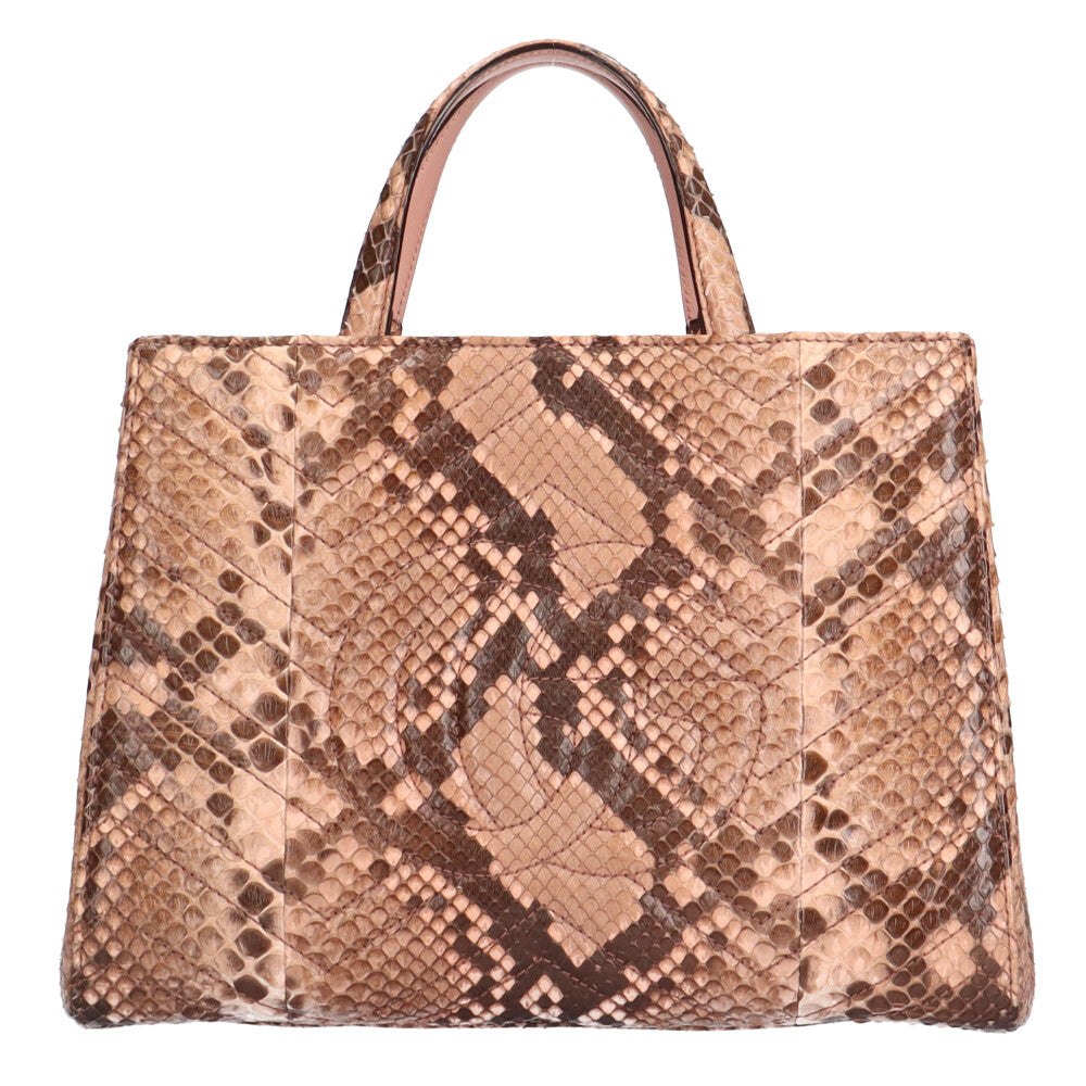 グッチ GUCCI GGマーモント ショルダーバッグ パイソン ピンク 