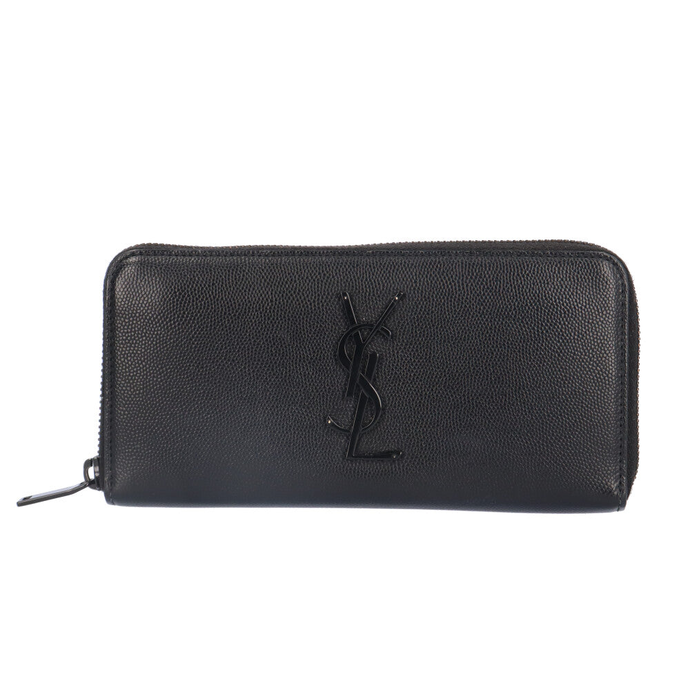 YVES SAINT LAURENT イヴ・サンローラン 長財布 レザー メンズ 中古