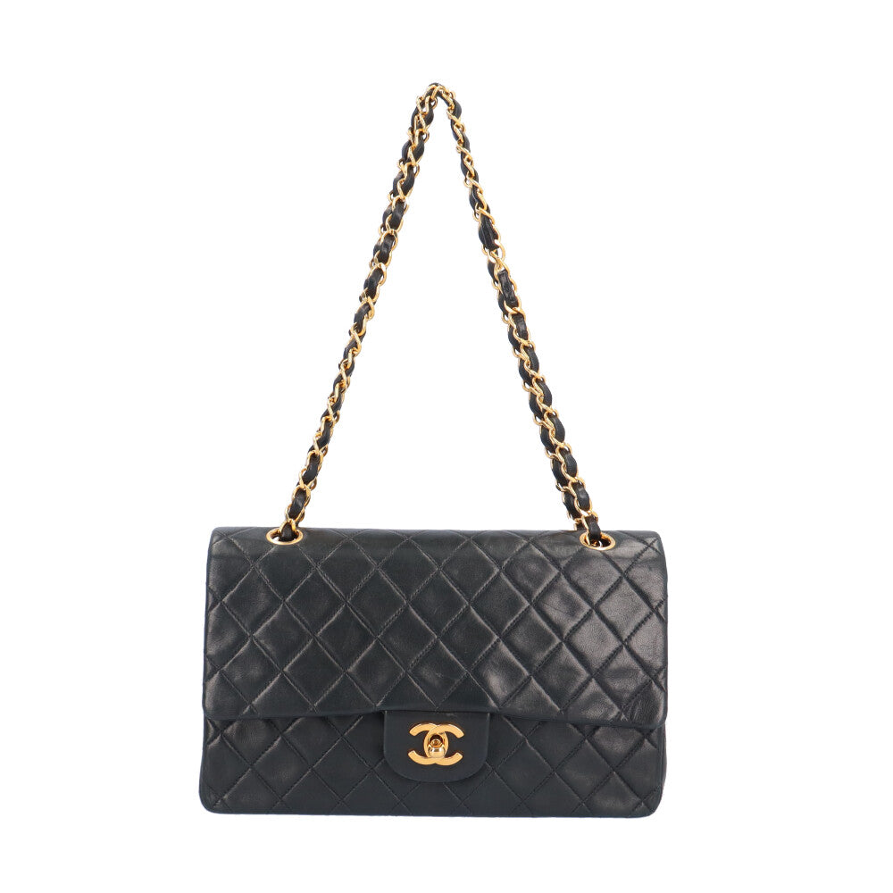 CHANEL シャネル マトラッセ ラムスキン ブラック ヴィンテージ シャネル マトラッセ ショルダーバッグ シャネル ラムスキン A01112