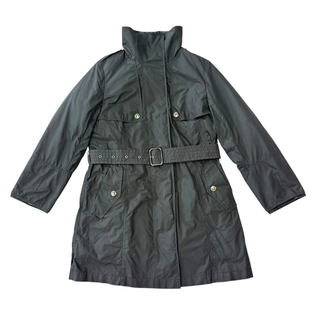 BURBERRY バーバリー トレンチコート ポリエステル レディース 中古