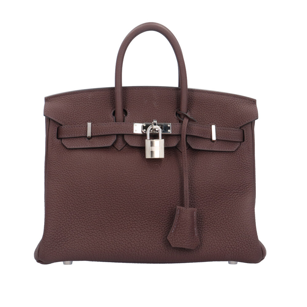 HERMES エルメス バーキン25 ハンドバッグ レザー ブラウン レディース HERMES エルメス バーキン25 ハンドバッグ レザー ブラウン レディース