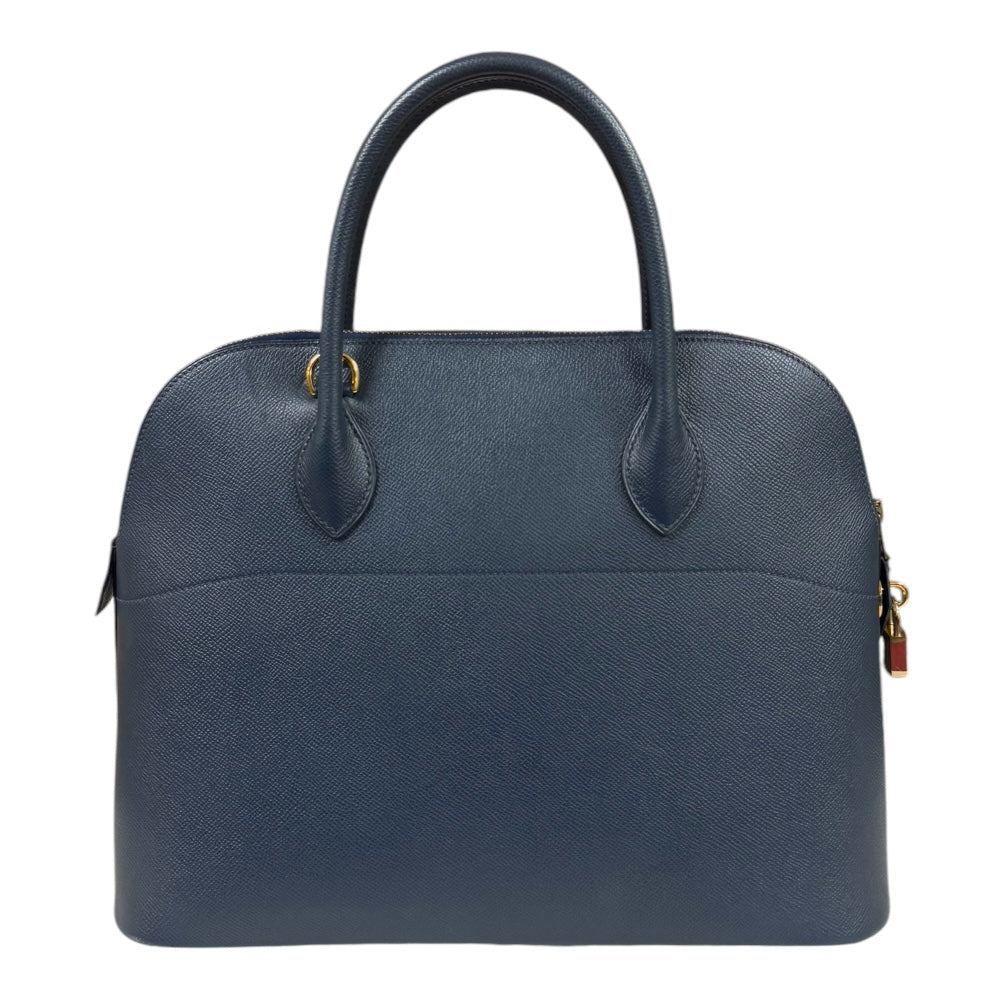HERMES エルメス ボリード35 ショルダーバッグ クシュベル ネイビー