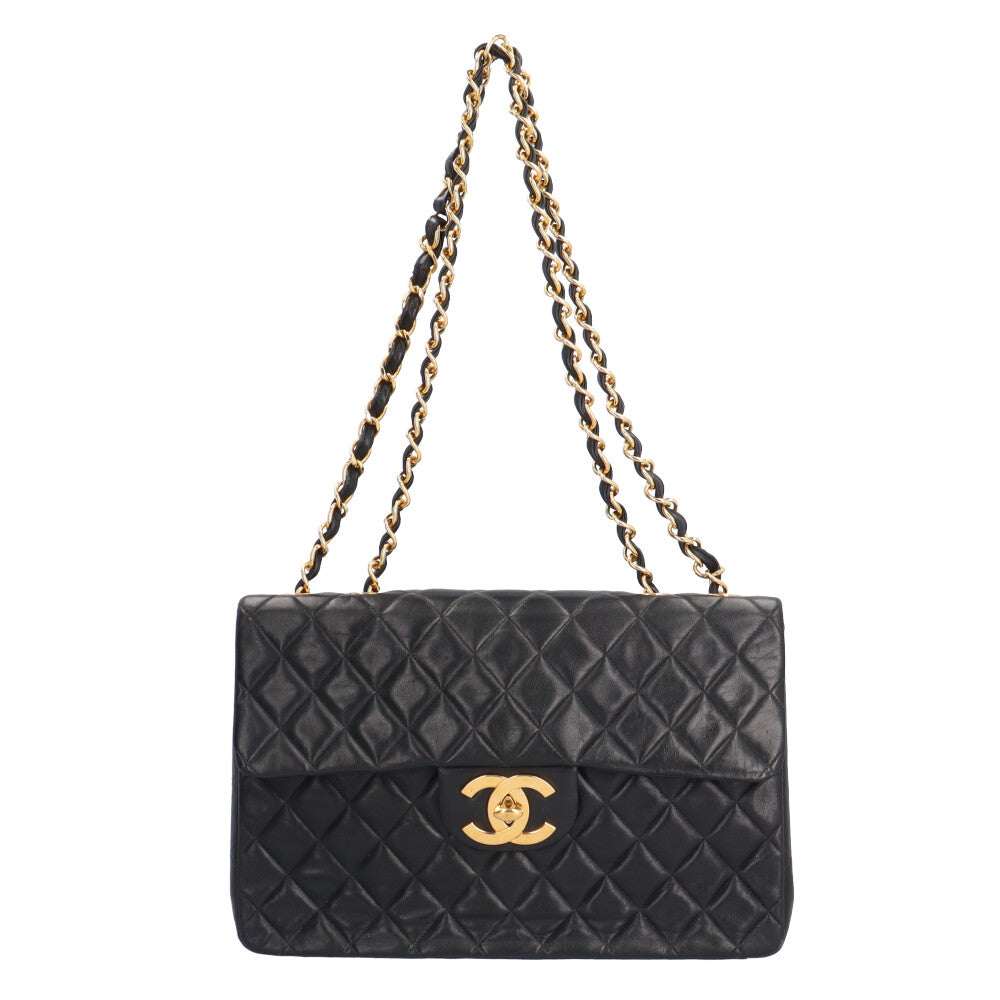 CHANEL シャネル デカマトラッセ34 ショルダーバッグ ラムスキン