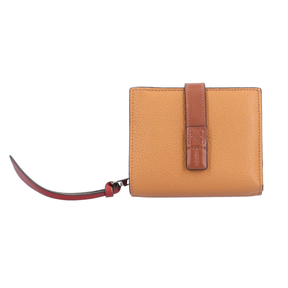LOEWE Loewe Compact Zip Wallet Anagram Bi -fold Wallet Leather