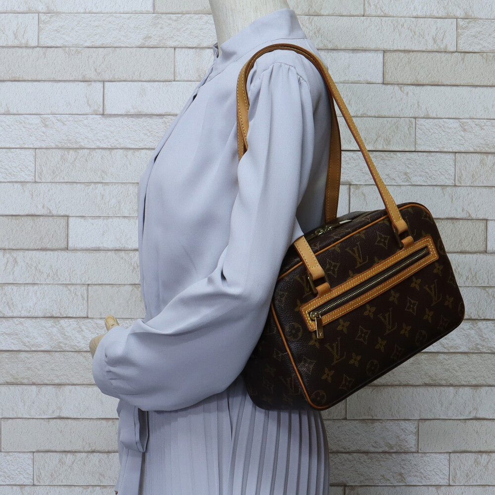 Louis Vuitton Cite MM Monogram Shoulder Bag Monogram Canvas Brown