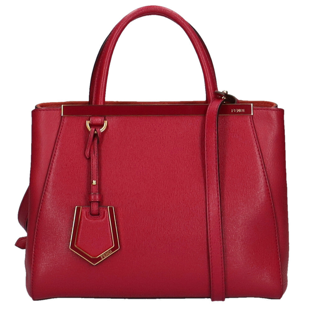 フェンディ FENDI プチトゥージュール ショルダーバッグ レザー ワイン