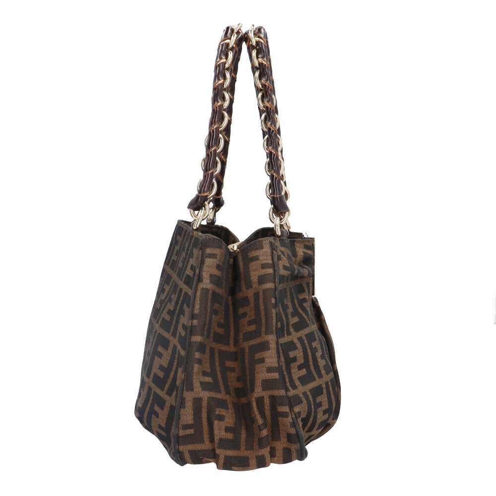 FENDI フェンディ ミアチェーンハンドバッグ ズッカ ハンドバッグ