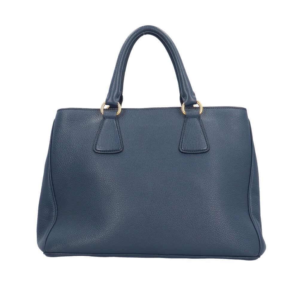 PRADA プラダ ショルダーバッグ レザー ネイビー レディース 中古