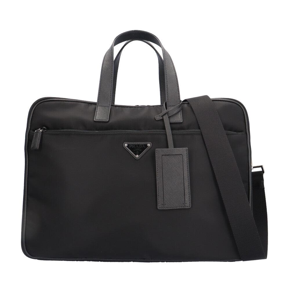 正規品【PRADA】NYLON BRIEFCASE ビジネスバッグ ナイロン PRADA Prada Briefcase Shoulder Bag Nylon Black Men's Used – 【公式