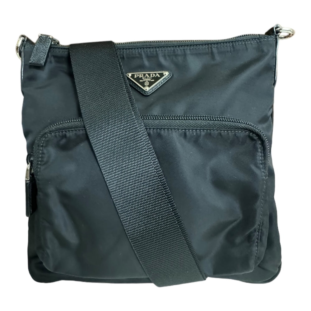 PRADA ショルダーバッグ ナイロン ブラック ユニセックス PRADA プラダ ショルダーバッグ ナイロン ブラック ユニセックス 中古